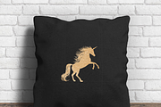 Gold Unicorn Clip art, a Graphic by ConfettiBears (Thumbnail 3 of 5)