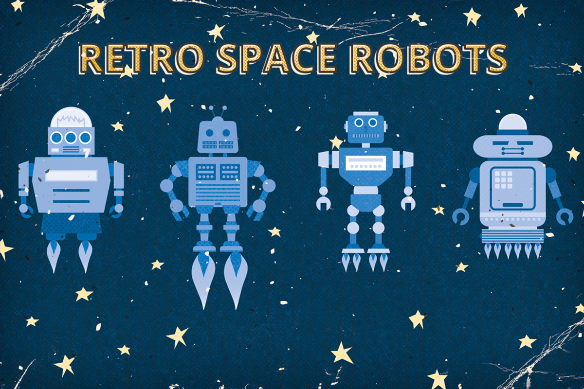 Space Aliens and Robots, an Illustration by lingard design (Photo 7 of 7)