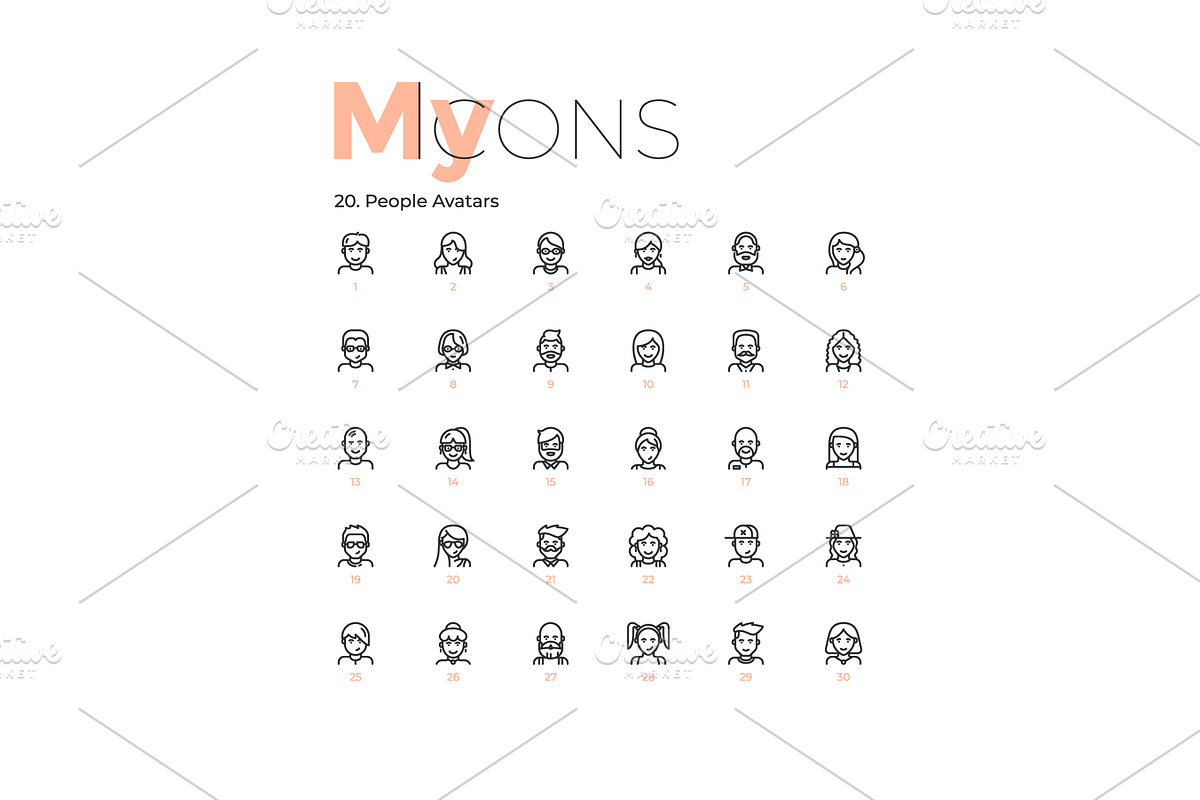 My Icons, an Outline Icon by Andrew Kras Design (Photo 27 of 38)