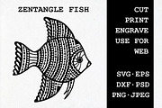 Zentangle Fish, an Animal Illustration by AV Design (Thumbnail 1 of 6)