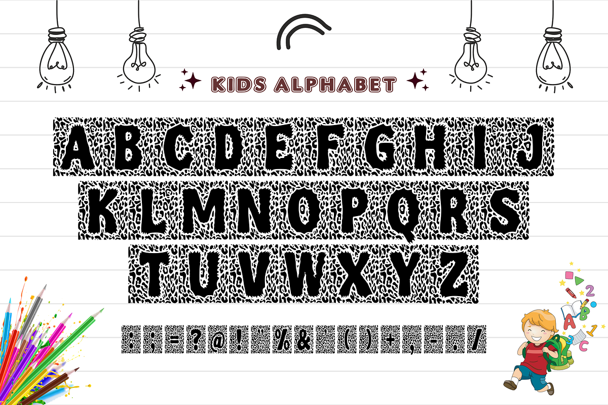 Animal Comics - Decorative Font, a Font by KiddoGlyphs Studio (Photo 4 of 4)