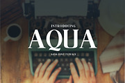 Aqua San Serif Font, a Sans Serif Font by mullathedesigner (Thumbnail 1 of 3)