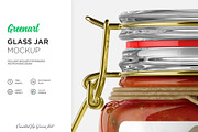 Clear Glass Jar Mockup, a Packaging Mockup by Green Art (Thumbnail 6 of 8)