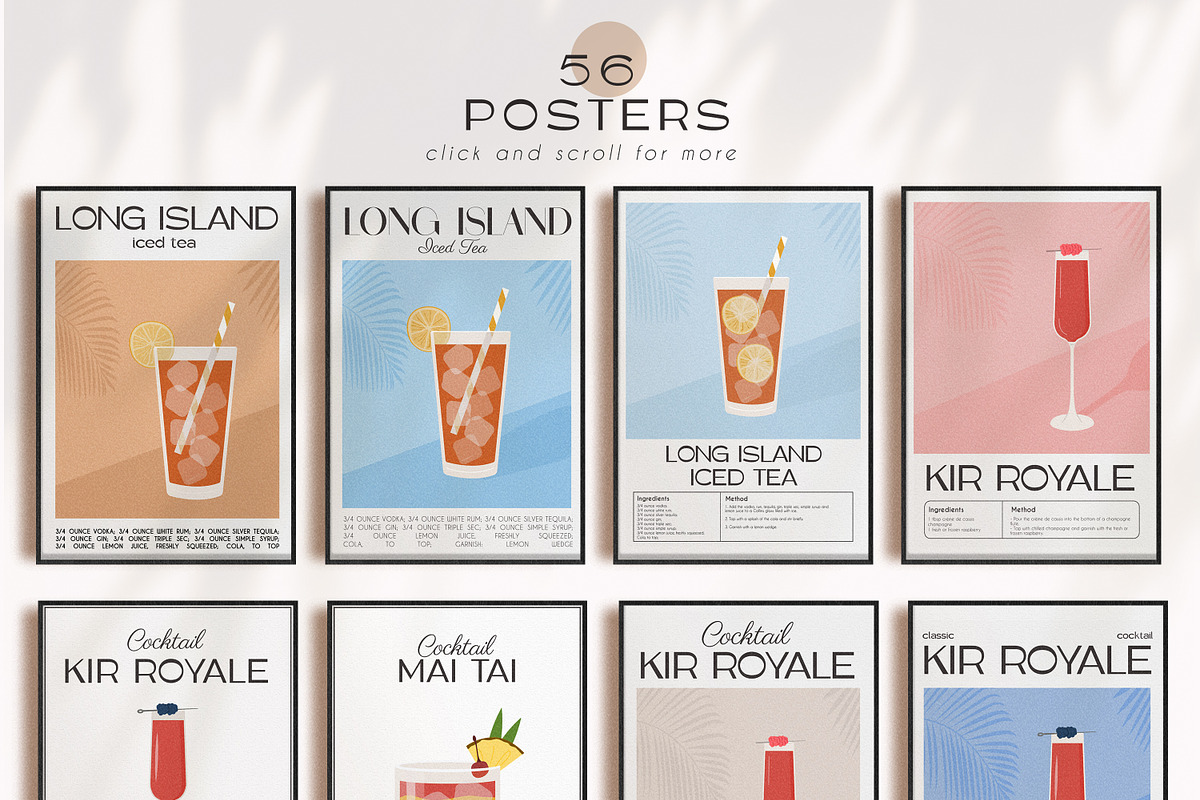COCKTAIL O'CLOCK II Art Posters, a Poster Template by millering (Photo 2 of 7)
