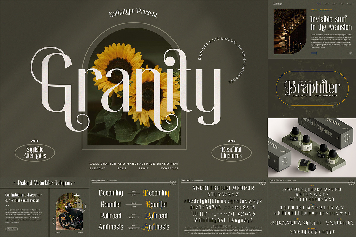Modern Display Font Bundle 2, a Script Font by Nathatype (Photo 8 of 11)