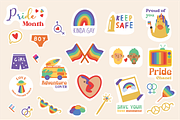 Retro LGBT Pride Month, a Person Illustration by Vibérains (Thumbnail 10 of 12)