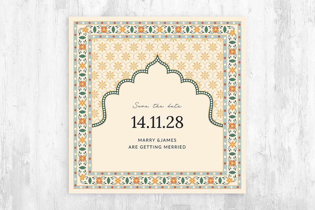 Indian Wedding Invitation Templates, an Invitation Template by BrandPacks (Photo 4 of 6)