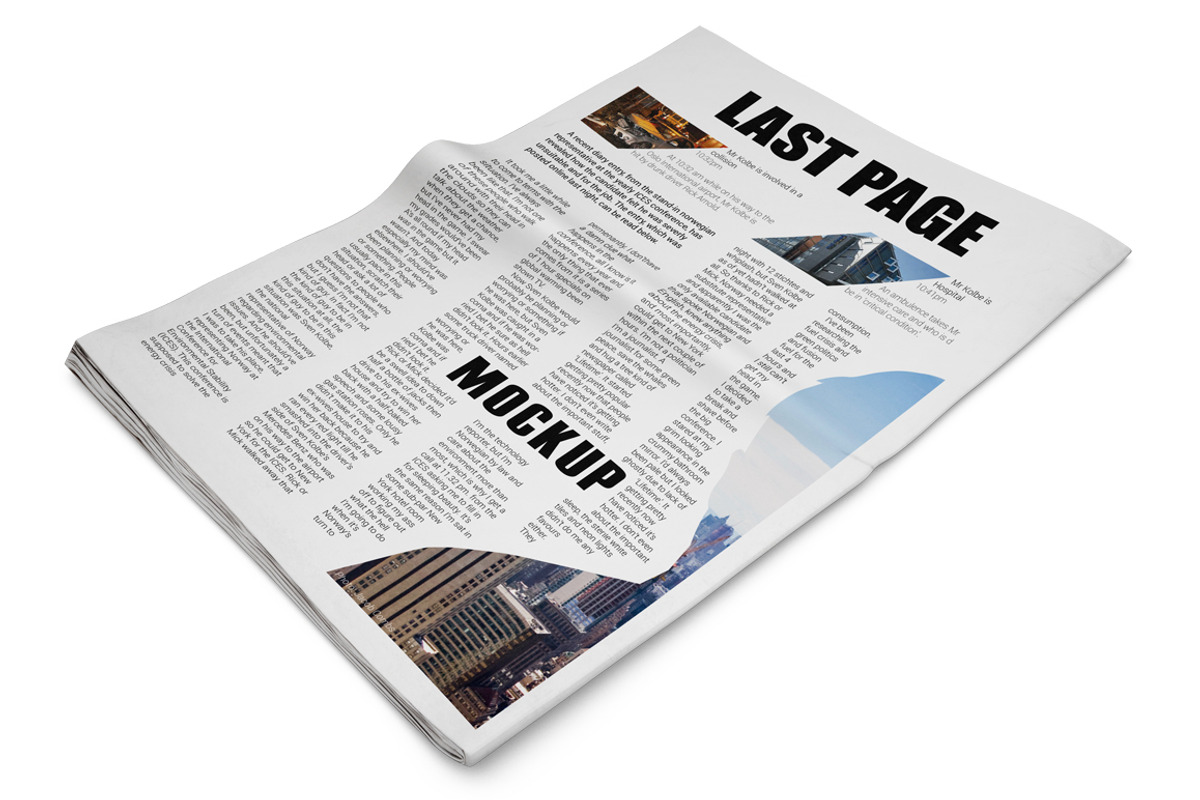 Newspaper Mockup, an Advertising Mockup by PixelMockup (Photo 12 of 17)