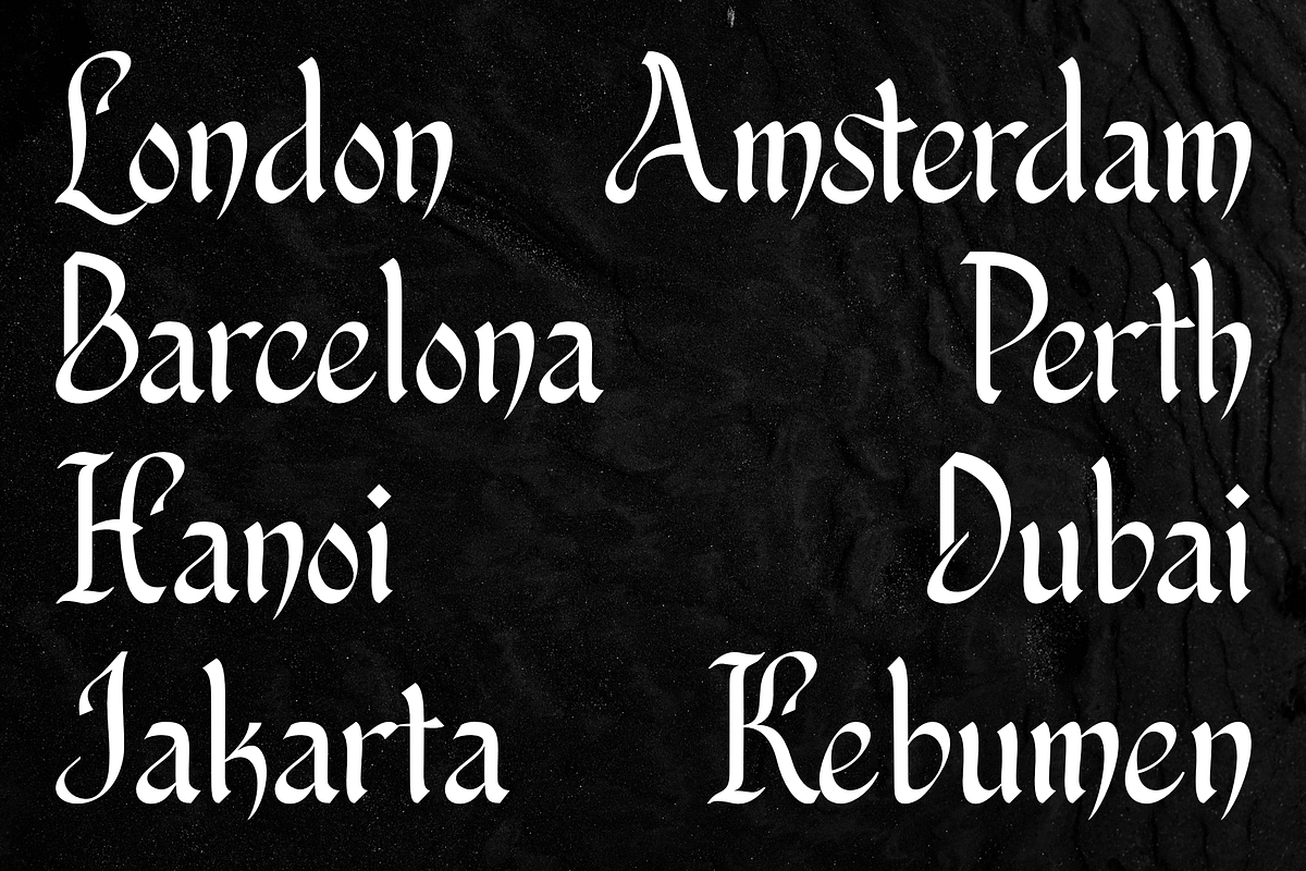 Minsk Charlotte - Unique Calligraphy, a Blackletter Font by zamjumps (Photo 8 of 12)