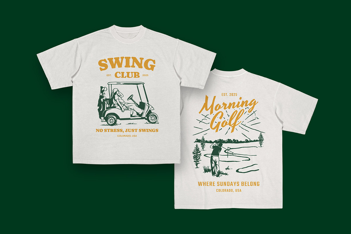 Golf Vintage Graphic, a Sport Illustration by Skilline Supply Co. (Photo 5 of 12)