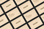Wooden Business Card Mockup PSD, a Print Template by Mokr (Thumbnail 1 of 3)