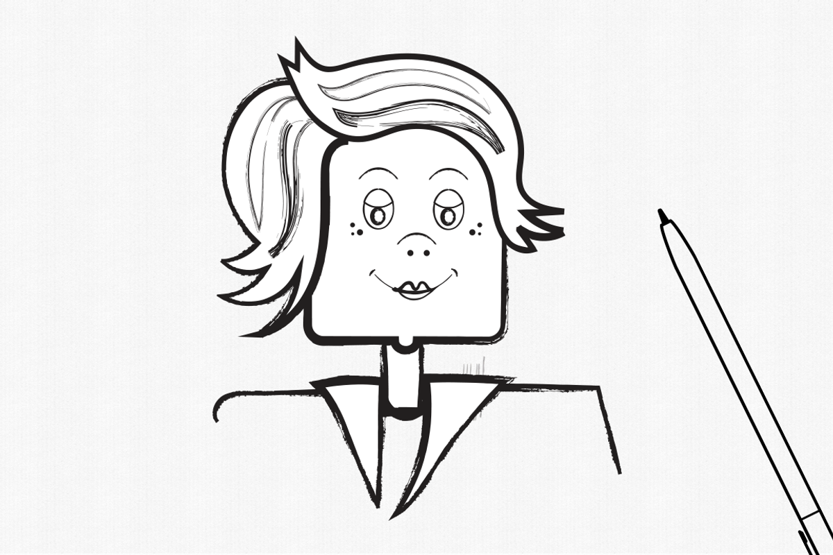Handdrawn Ink Brushes Illustrator, a Brush Add-On by Bene's shop (Photo 4 of 5)