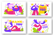 8 Thank You Vector Illustration, a Seasonal Illustration by denayunebgt (Thumbnail 2 of 3)