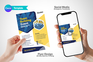 Team Building Event Flyer, a Flyer Template by antyalias store