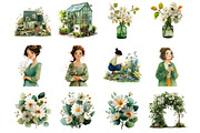 Watercolor Spring Clipart, an Illustration by DreamArtGraphic (Thumbnail 2 of 4)