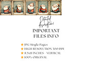 Quirky Santa Printable Christmas, a Seasonal Illustration by Nicole Branger Art (Thumbnail 12 of 15)
