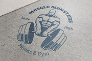 Muscle Man Bodybuilder Logo, a Branding & Logo Template by bazzier_graphik (Thumbnail 5 of 5)