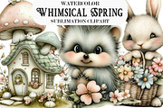 Whimsical Spring Clipart, an Illustration by Designking (Thumbnail 1 of 5)