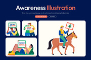 Awareness Illustration Art Set, an Education Illustration by Creative Stall (Thumbnail 1 of 9)