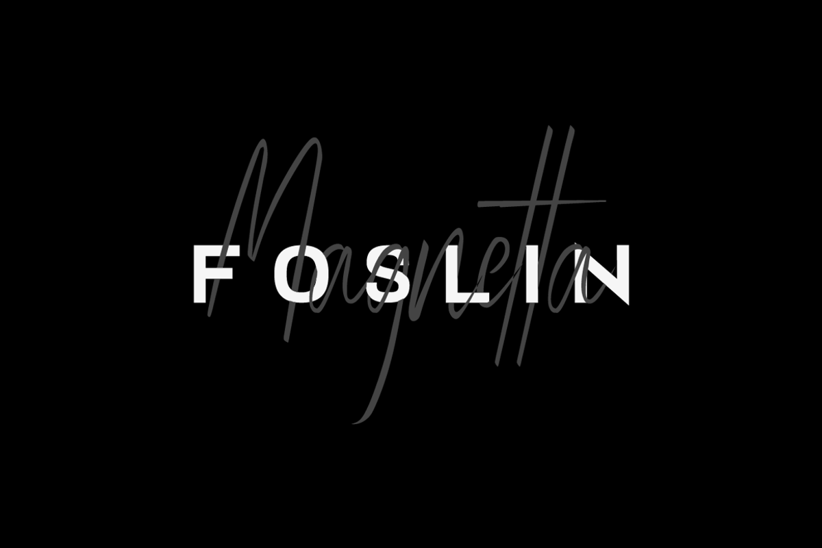 FOSLIN & MAGNETTA - Luxury Font Duo, a Font by Designova® (Photo 1 of 8)