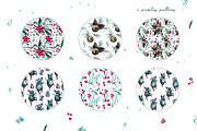 Christmas Mouse and flowers, an Illustration by YuliaBiser (Thumbnail 5 of 11)