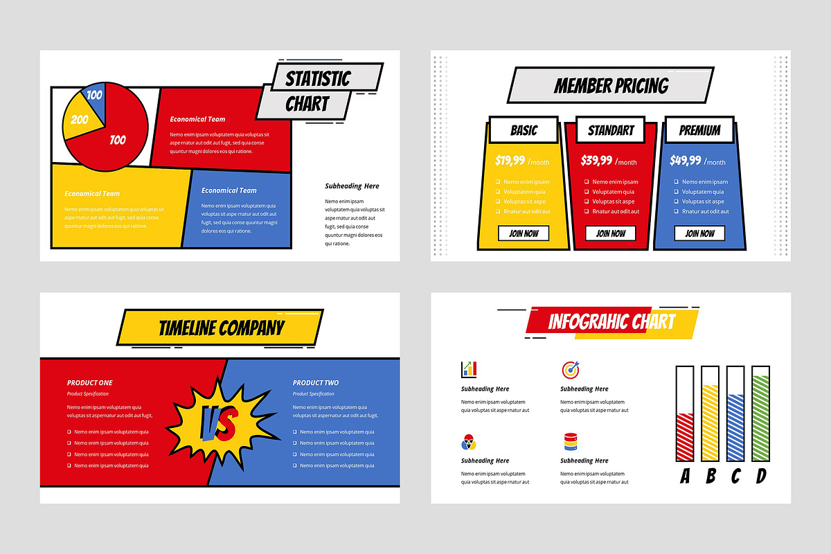 Komika - Presentation Template, a Presentation Template by TMint Creative