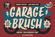 Garage Brush Font, a Handwritten Font by alit design (Thumbnail 1 of 15)