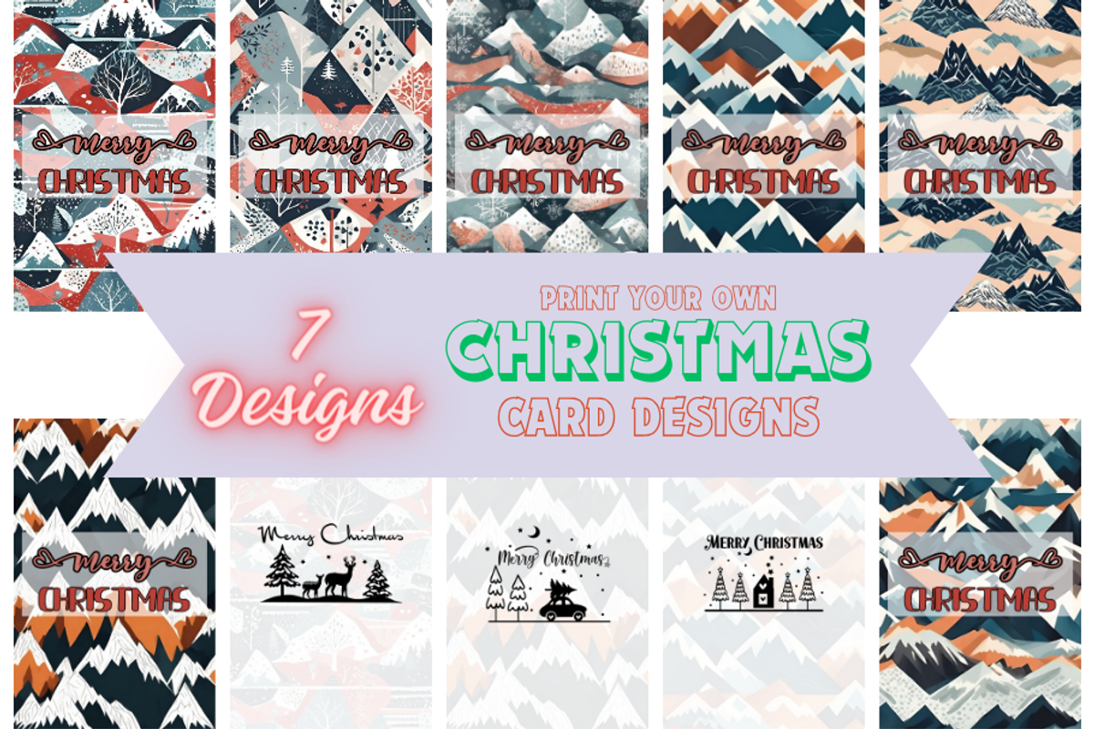 Christmas Card Design Bundle 3, a Card Template by Jay Major Designs (Photo 1 of 10)