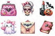 Coquette Sparkly Halloween Clipart, an Illustration by DreamPrint404 (Thumbnail 3 of 5)