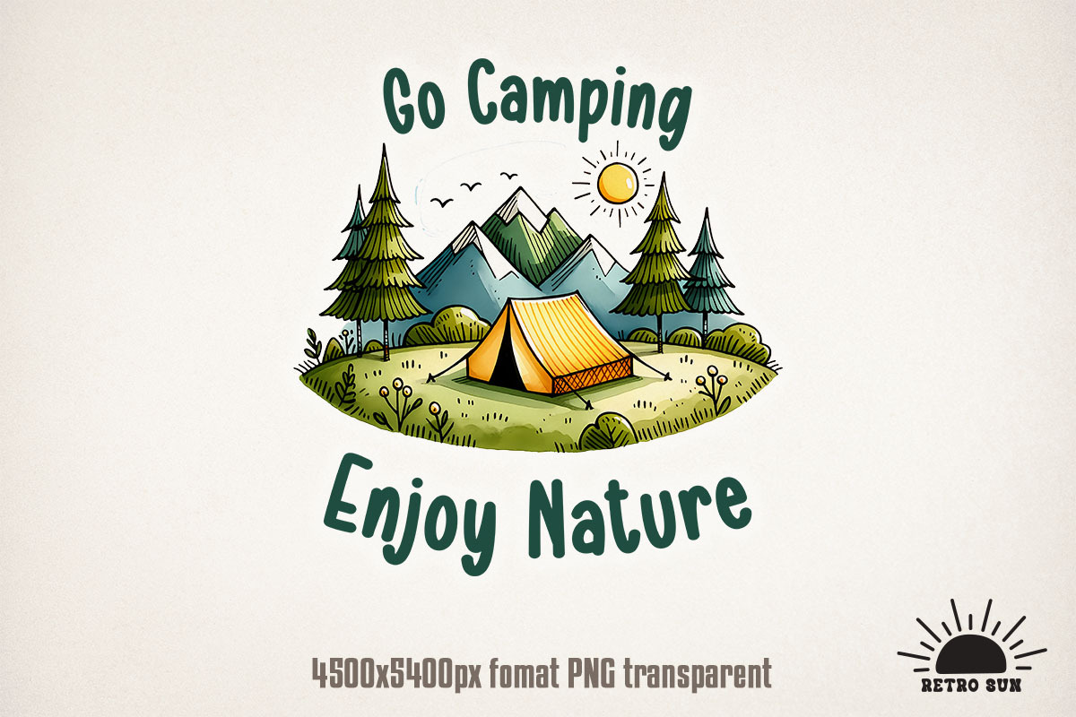 Camping Sublimation Bundle Hiking, an Object Graphic by GlitterCraft (Photo 21 of 21)