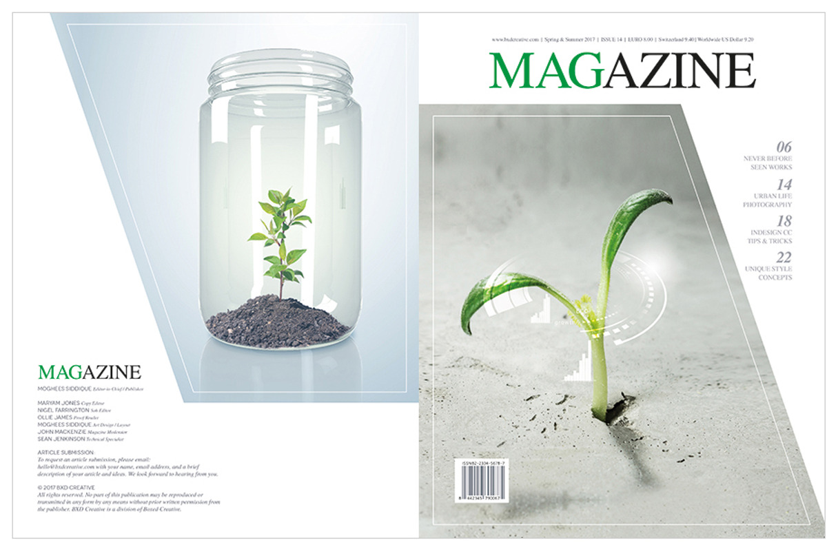 Magazine Template InDesign 14, a Magazine Template by Love Graphic Design (Photo 9 of 20)