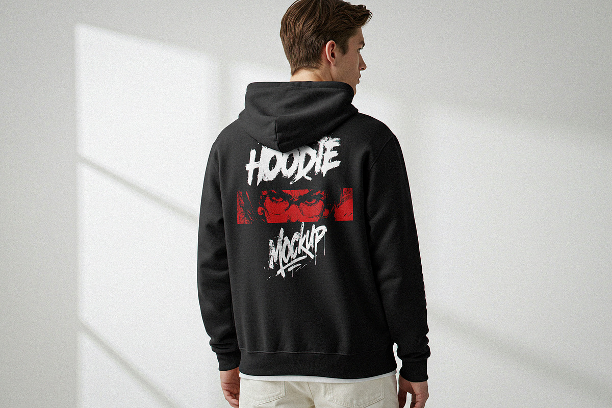 Black Hoodie Mockup, a Hoody Mockup by Designer Dude