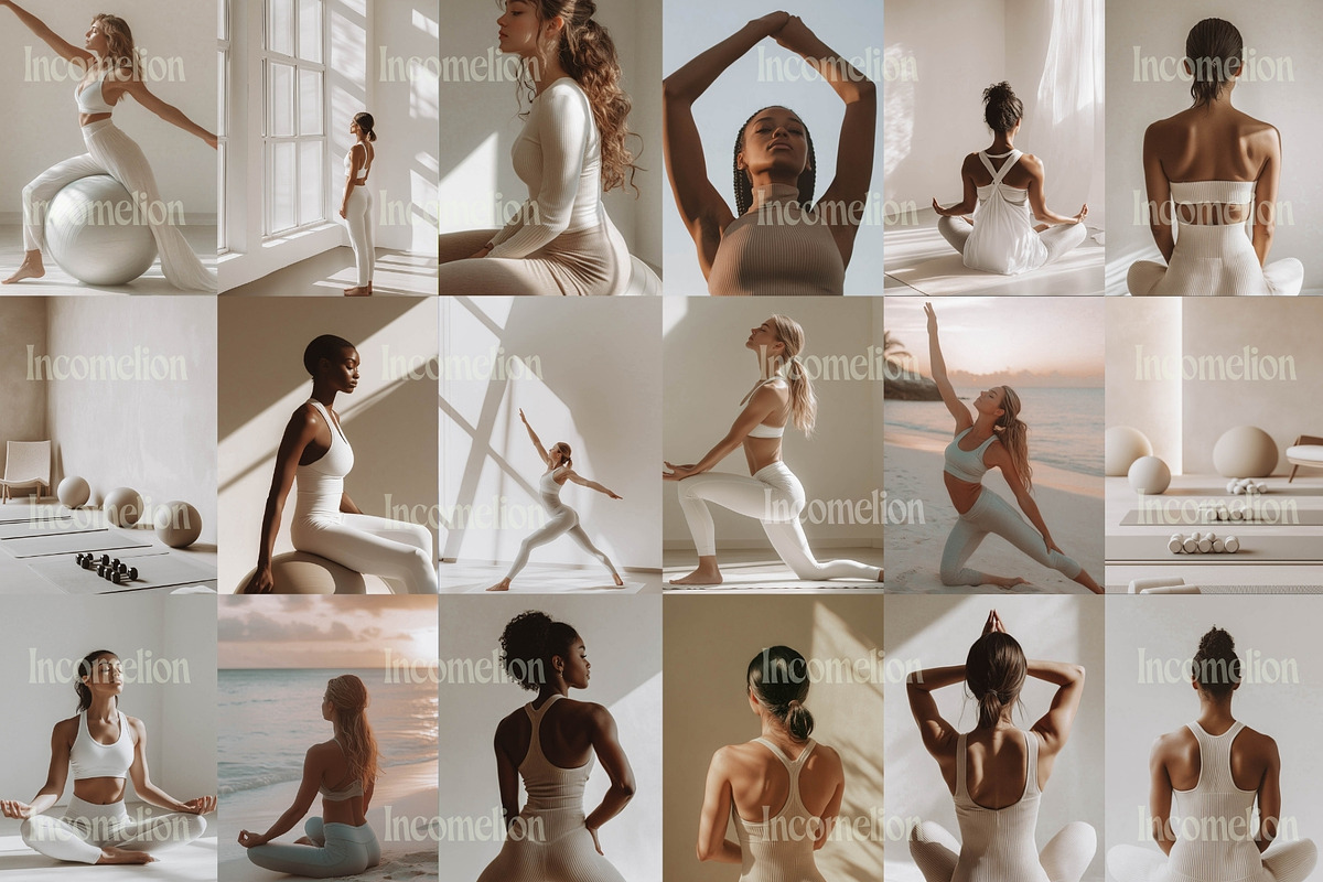 60 Aesthetic Yoga Stock Photos, a Photo by Incomelion (Photo 6 of 11)