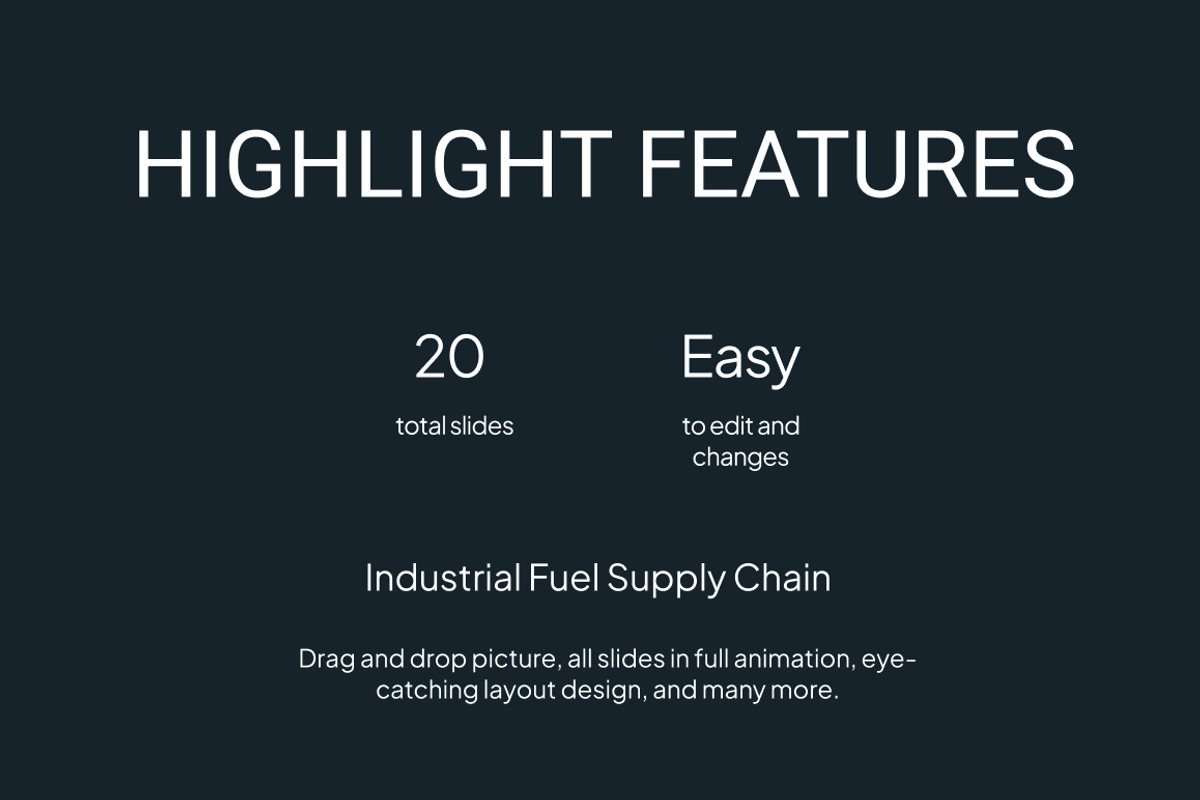 Industrial Fuel Supply Chain, a Presentation Template by Loin Studio (Photo 2 of 4)