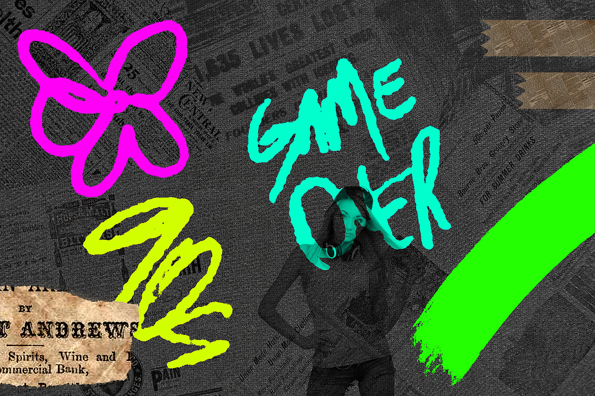Graffiti 35 PNG EPS Elements, an Object Graphic by Studio Angel Arts (Photo 4 of 8)