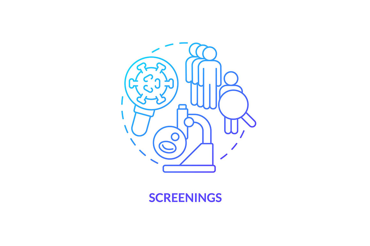 Screenings blue gradient concept ico, an Icon by IMG Visuals