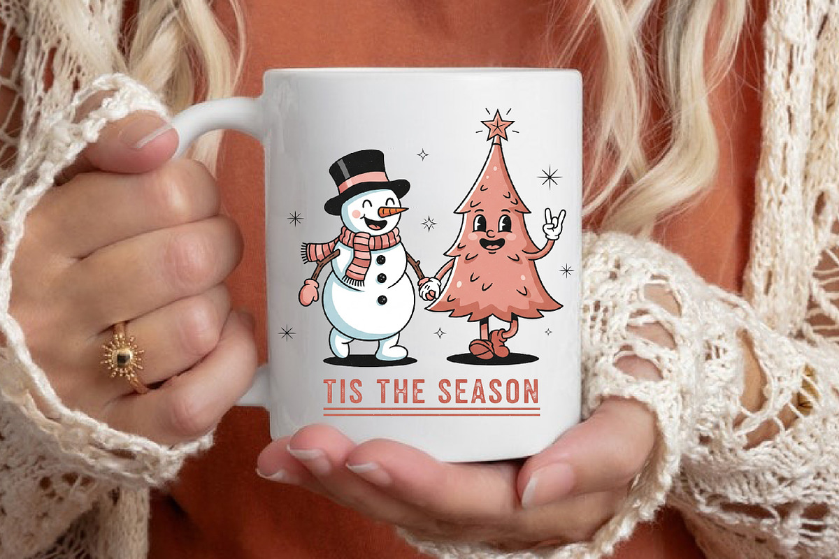 Pink Christmas PNG Sublimation, an Illustration by Libby Wishes (Photo 4 of 5)