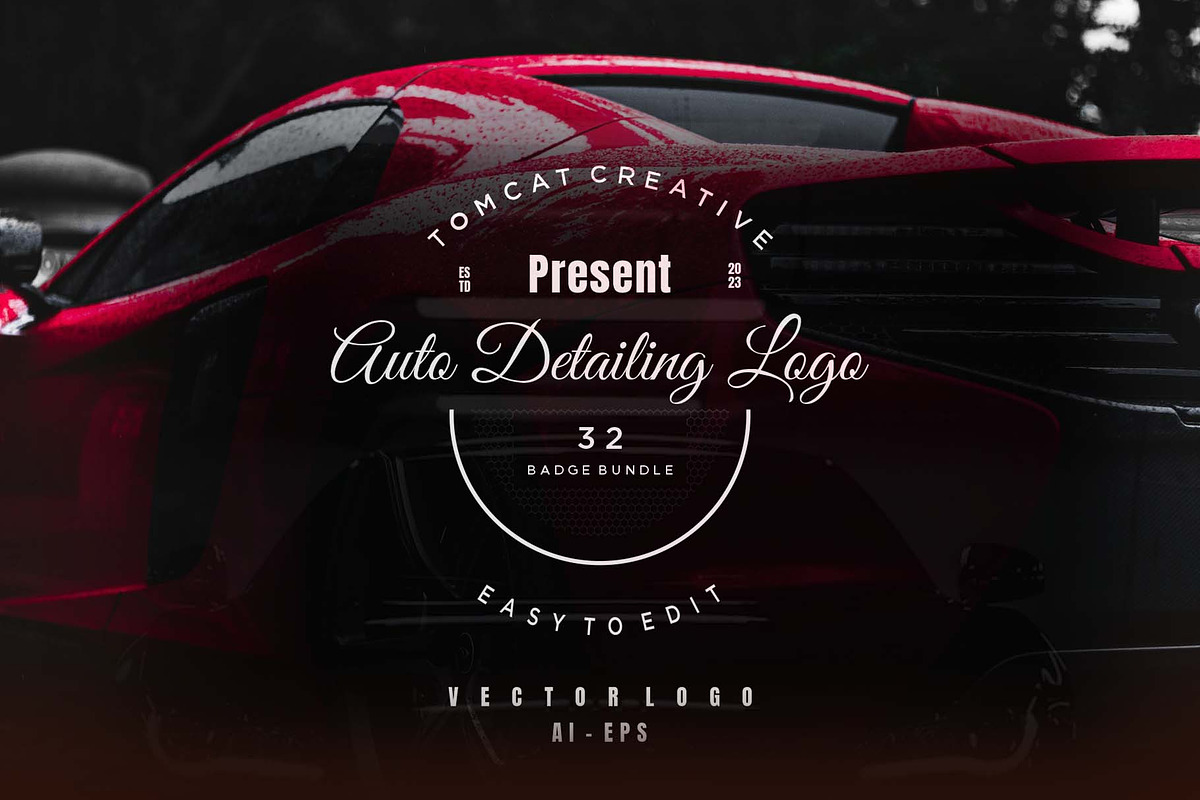 Auto Detailing Logo Bundle, a Branding & Logo Template by Glowin_studio (Photo 1 of 3)