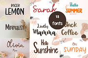 Hanwriting Bundle fonts, a Handwritten Font by nongnuchpolyiam1 (Thumbnail 1 of 5)