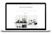 Responsive WP Theme - Asterismos, a WordPress Template by Light Morango (Thumbnail 1 of 3)