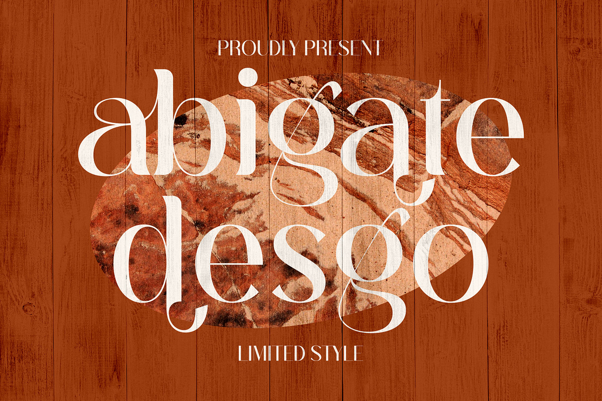 Abigate Desgo Stylish Serif Font, a Serif Font by Storytype Studio (Photo 1 of 8)