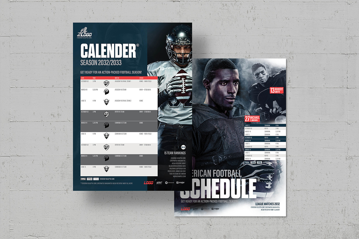 American Football Flyer Template, a Flyer Template by BrandPacks (Photo 4 of 5)