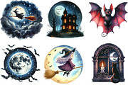 Halloween Night Clipart, an Illustration by Designking (Thumbnail 2 of 4)