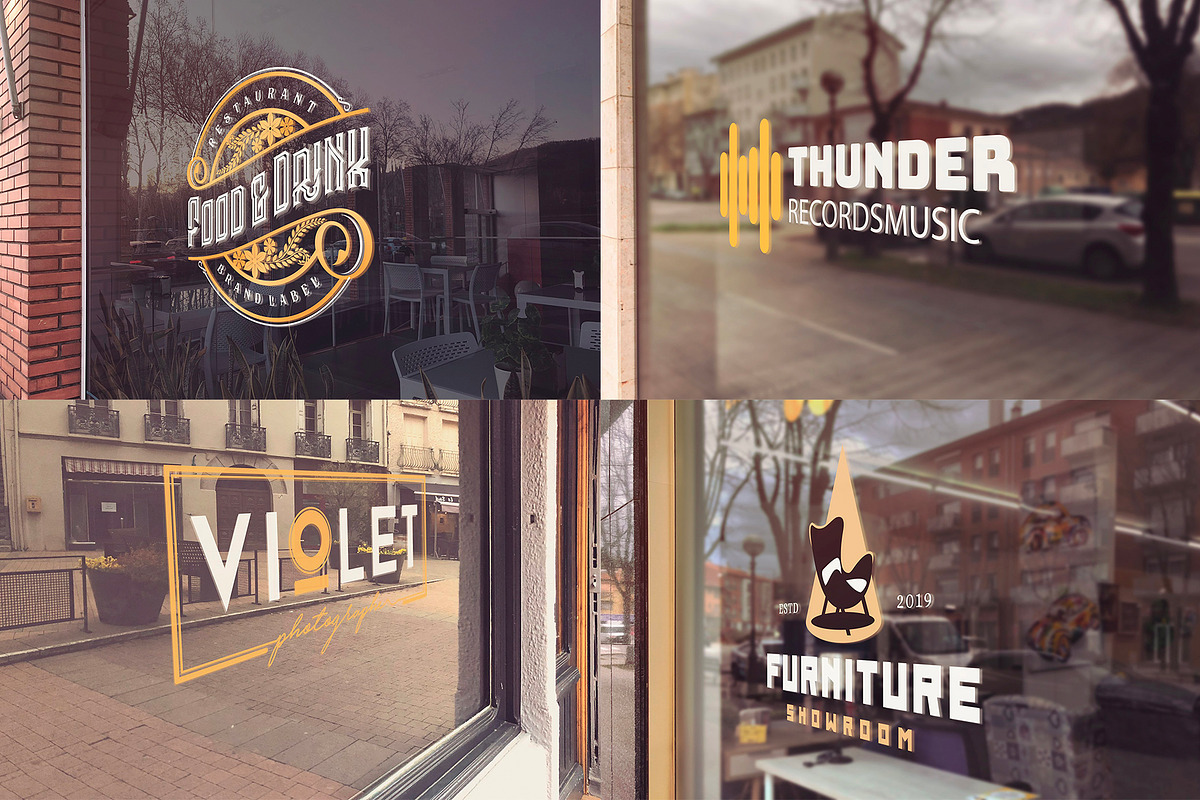 Glass Logo Mockups Bundle x25, a Mockup by SmartDesigns (Photo 2 of 8)