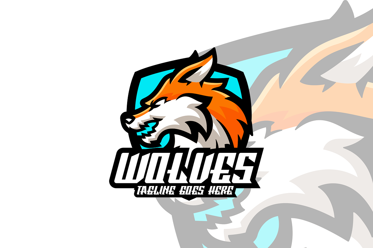 Wolves Mascot Logo Design., a Branding & Logo Template by VectorCraft