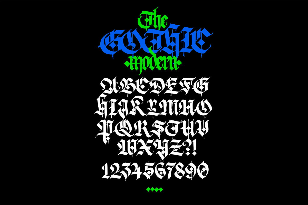 Gothic font 010, a Blackletter Font by GeekClick (Photo 8 of 24)