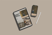 ipad Pro and iphone 16 Mockup, an iPad Mockup by Bangdastudio (Thumbnail 3 of 11)