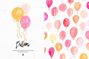 Watercolor Balloons