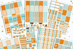 January Printable Planner Stickers