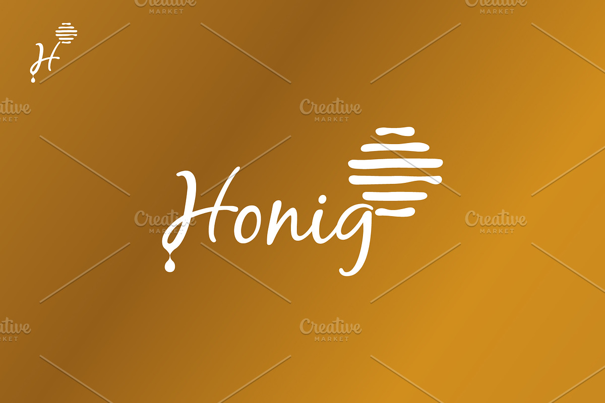 Honey logo design, a Branding & Logo Template by MuzaInspires (Photo 2 of 6)